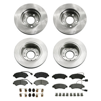 bproauto® - Brake Kit with Semi-Metallic Pads