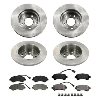 bproauto® - Front and Rear Brake Kit with Semi-Metallic Pads