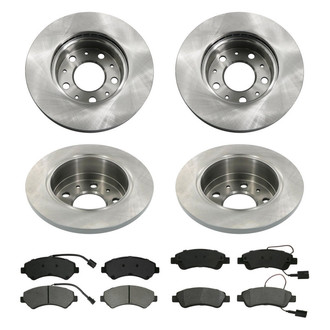bproauto® - Front and Rear Brake Kit with Semi-Metallic Pads