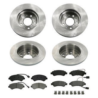 bproauto® - Front and Rear Brake Kit with Semi-Metallic Pads