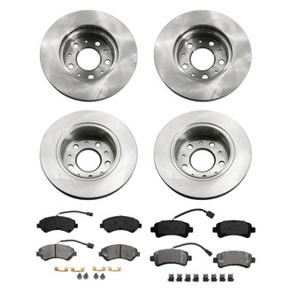 bproauto® - Front and Rear Brake Kit with Semi-Metallic Pads