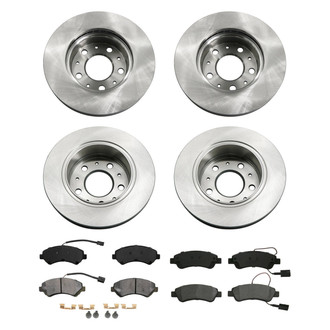 bproauto® - Front and Rear Brake Kit with Semi-Metallic Pads