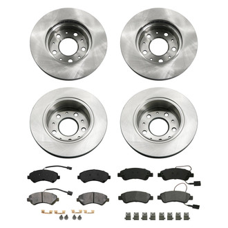 bproauto® - Front and Rear Brake Kit with Semi-Metallic Pads