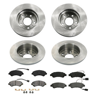 bproauto® - Front and Rear Brake Kit with Semi-Metallic Pads