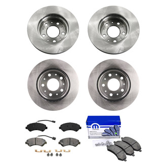 bproauto® - Front and Rear Brake Kit with Semi-Metallic Pads