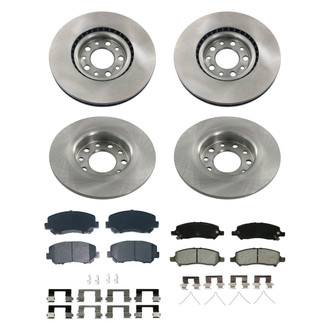 bproauto® - Front and Rear Brake Kit with Semi-Metallic Pads