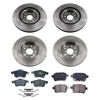 bproauto® - Front and Rear Brake Kit with Semi-Metallic Pads