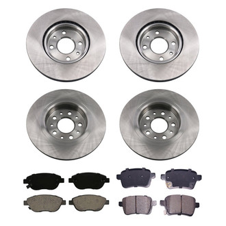 bproauto® - Front and Rear Brake Kit with Semi-Metallic Pads
