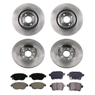 bproauto® - Front and Rear Brake Kit with Semi-Metallic Pads