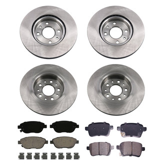 bproauto® - Front and Rear Brake Kit with Semi-Metallic Pads