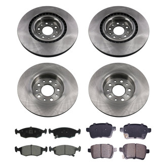 bproauto® - Front and Rear Brake Kit with Semi-Metallic Pads