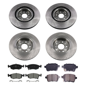 bproauto® - Front and Rear Brake Kit with Semi-Metallic Pads