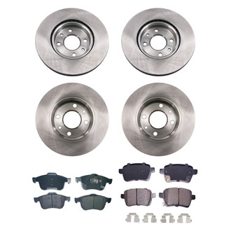 bproauto® - Front and Rear Brake Kit with Semi-Metallic Pads