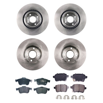 bproauto® - Front and Rear Brake Kit with Semi-Metallic Pads