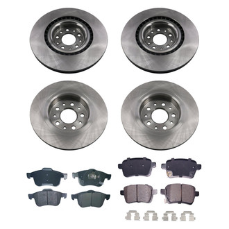bproauto® - Front and Rear Brake Kit with Semi-Metallic Pads