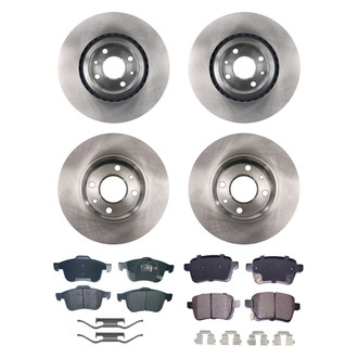 bproauto® - Front and Rear Brake Kit with Semi-Metallic Pads