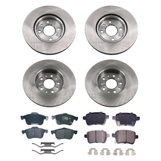 bproauto® - Front and Rear Brake Kit with Semi-Metallic Pads