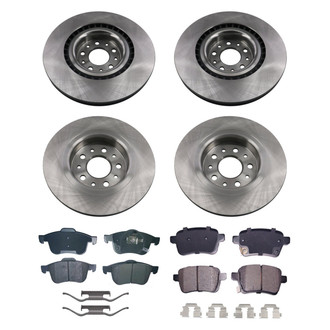 bproauto® - Front and Rear Brake Kit with Semi-Metallic Pads