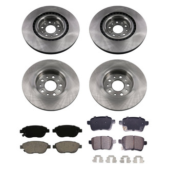 bproauto® - Front and Rear Brake Kit with Semi-Metallic Pads