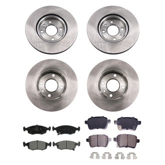 bproauto® - Front and Rear Brake Kit with Semi-Metallic Pads