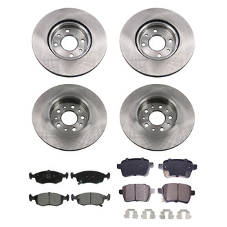 bproauto® - Front and Rear Brake Kit with Semi-Metallic Pads
