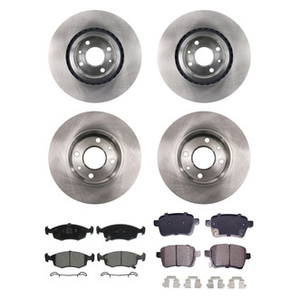 bproauto® - Front and Rear Brake Kit with Semi-Metallic Pads