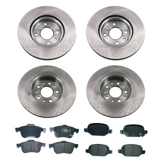 bproauto® - Front and Rear Brake Kit with Semi-Metallic Pads