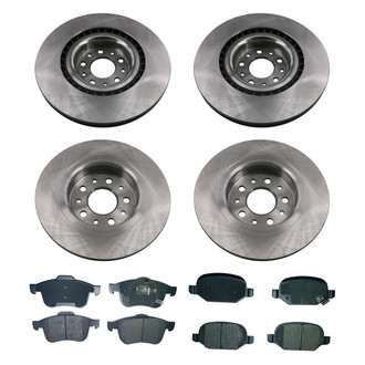 bproauto® - Front and Rear Brake Kit with Semi-Metallic Pads