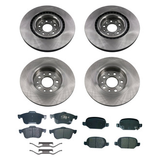 bproauto® - Front and Rear Brake Kit with Semi-Metallic Pads