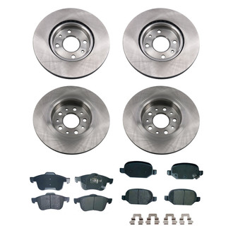bproauto® - Front and Rear Brake Kit with Semi-Metallic Pads