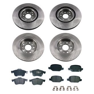 bproauto® - Front and Rear Brake Kit with Semi-Metallic Pads