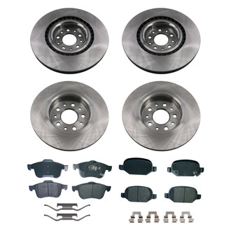 bproauto® - Front and Rear Brake Kit with Semi-Metallic Pads