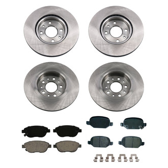 bproauto® - Front and Rear Brake Kit with Semi-Metallic Pads