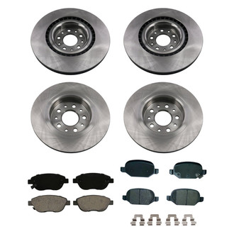 bproauto® - Front and Rear Brake Kit with Semi-Metallic Pads