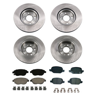 bproauto® - Front and Rear Brake Kit with Semi-Metallic Pads
