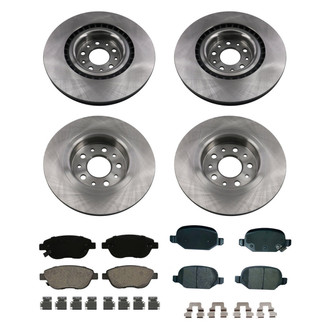 bproauto® - Front and Rear Brake Kit with Semi-Metallic Pads
