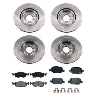 bproauto® - Front and Rear Brake Kit with Semi-Metallic Pads