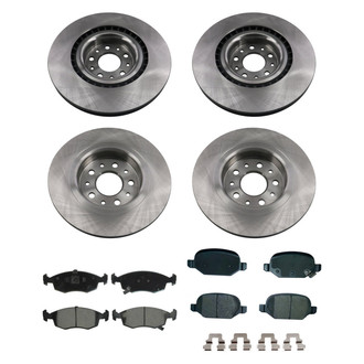 bproauto® - Front and Rear Brake Kit with Semi-Metallic Pads