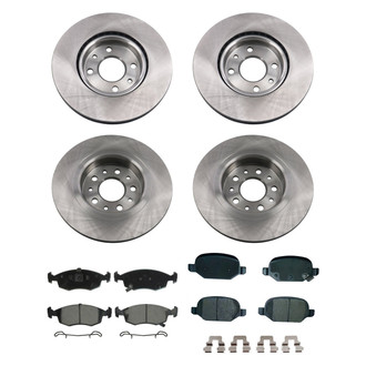 bproauto® - Front and Rear Brake Kit with Semi-Metallic Pads