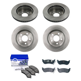bproauto® - Brake Kit with Semi-Metallic Pads