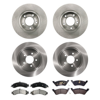bproauto® - Brake Kit with Semi-Metallic Pads