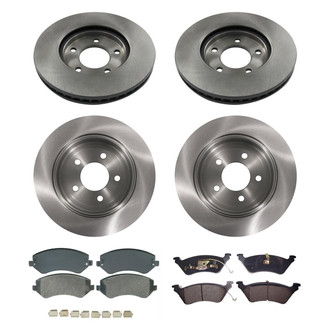 bproauto® - Brake Kit with Semi-Metallic Pads