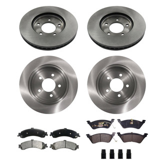 bproauto® - Front and Rear Brake Kit with Semi-Metallic Pads