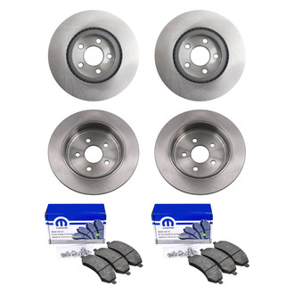 bproauto® - Front and Rear Brake Kit with Semi-Metallic Pads