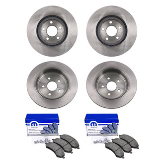 bproauto® - Front and Rear Brake Kit with Semi-Metallic Pads