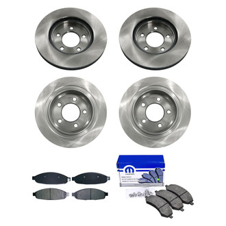 bproauto® - Brake Kit with Semi-Metallic Pads