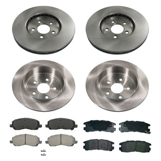 bproauto® - Front and Rear Brake Kit with Semi-Metallic Pads