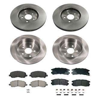 bproauto® - Front and Rear Brake Kit with Semi-Metallic Pads