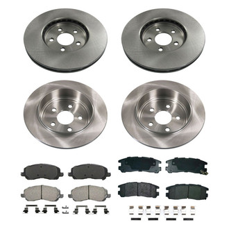 bproauto® - Front and Rear Brake Kit with Semi-Metallic Pads