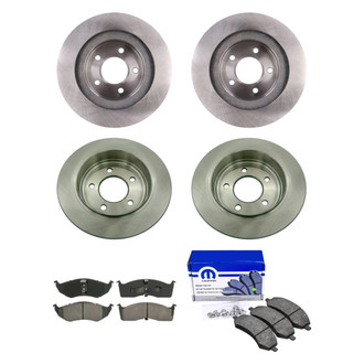 bproauto® - Front and Rear Brake Kit with Semi-Metallic Pads
